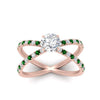 Load image into Gallery viewer, cross-band-round-cut-engagment-ring-with-emerald-rose-gold-FD9890RORGEMGRANGLE5-NL-RG_7fdd3707-8fda-421b-9bf1-cd97c976cda2.jpg?v=1760525945