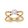 Load image into Gallery viewer, cross-band-round-cut-engagment-ring-with-orange-sapphire-yellow-gold-FD9890RORGSAORANGLE5-NL-YG_31af8dfe-c283-4118-9fb4-5f0511c57df5.jpg?v=1760525946