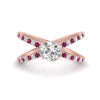 Load image into Gallery viewer, cross-band-round-cut-engagment-ring-with-pink-sapphire-rose-gold-FD9890RORGSADRPI-NL-RG_d9b753f0-f8d1-4858-86e1-c364ce535b73.jpg?v=1760525945