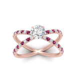 Load image into Gallery viewer, cross-band-round-cut-engagment-ring-with-pink-sapphire-rose-gold-FD9890RORGSADRPIANGLE5-NL-RG_16147d68-cae8-4917-98f7-b9fcfeea906b.jpg?v=1760525945
