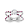 Load image into Gallery viewer, cross-band-round-cut-engagment-ring-with-pink-sapphire-white-gold-FD9890RORGSADRPIANGLE5-NL-WG_0fe11d99-ea46-4e53-8d33-b1adc450576c.jpg?v=1760525945