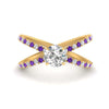 Load image into Gallery viewer, cross-band-round-cut-engagment-ring-with-purple-topaz-yellow-gold-FD9890RORGVITO-NL-YG_6d639b75-3c90-47b6-aa89-50d6801c864b.jpg?v=1760525946