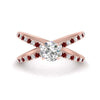 Load image into Gallery viewer, cross-band-round-cut-engagment-ring-with-ruby-rose-gold-FD9890RORGRUDR-NL-RG_3b2055f3-7056-4e48-9e2a-a0c0123bff08.jpg?v=1760525946