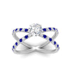 Load image into Gallery viewer, cross-band-round-cut-engagment-ring-with-sapphire-white-gold-FD9890RORGSABLANGLE5-NL-WG_fb3f845b-c814-4adf-a1ad-215f15099f50.jpg?v=1760525945