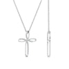 Load image into Gallery viewer, cross-design-pendant-with-diamond-in-white-gold-FDPD10729-NL-WG