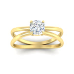 Load image into Gallery viewer, crossover-cushion-cut-solitaire-diamond-ring-in-yellow-gold-fdenr1008cuangle5-nl-yg