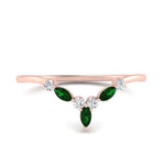 Load image into Gallery viewer, crown-marquise-emerald-and-round-diamond-band-in-FD9612BGEMGR-NL-RG
