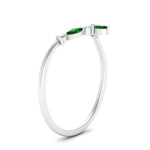Load image into Gallery viewer, crown-marquise-emerald-and-round-diamond-band-in-FD9612BGEMGR-NL-WG
