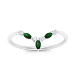 Load image into Gallery viewer, crown-marquise-emerald-and-round-diamond-band-in-FD9612BGEMGR-NL-WG
