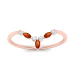 Load image into Gallery viewer, crown-marquise-orange-sapphire-and-round-diamond-band-in-FD9612BGSAOR-NL-RG
