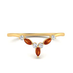 Load image into Gallery viewer, crown-marquise-orange-sapphire-and-round-diamond-band-in-FD9612BGSAOR-NL-YG
