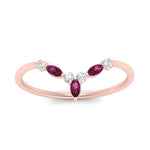 Load image into Gallery viewer, crown-marquise-pink-sapphire-and-round-diamond-band-in-FD9612BGSADRPI-NL-RG
