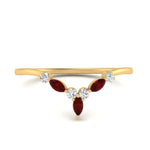 Load image into Gallery viewer, crown-marquise-ruby-and-round-diamond-band-in-FD9612BGRUDR-NL-YG
