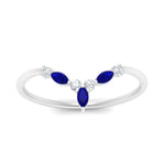 Load image into Gallery viewer, crown-marquise-sapphire-and-round-diamond-band-in-FD9612BGSABL-NL-WG
