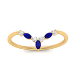 Load image into Gallery viewer, crown-marquise-sapphire-and-round-diamond-band-in-FD9612BGSABL-NL-YG
