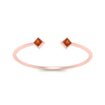 Load image into Gallery viewer, cuff-band-square-orange-sapphire-stacking-ring-in-rose-gold-FD9402PRRGSAOR-NL-RG.jpg
