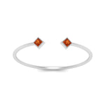 Load image into Gallery viewer, cuff-band-square-orange-sapphire-stacking-ring-in-white-gold-FD9402PRRGSAOR-NL-WG.jpg
