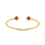 Load image into Gallery viewer, cuff-band-square-orange-sapphire-stacking-ring-in-yellow-gold-FD9402PRRGSAOR-NL-YG.jpg
