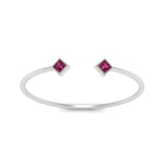 Load image into Gallery viewer, cuff-band-square-pink-sapphire-stacking-ring-in-white-gold-FD9402PRRGSADRPI-NL-WG.jpg
