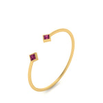 Load image into Gallery viewer, cuff-band-square-pink-sapphire-stacking-ring-in-yellow-gold-FD9402PRRGSADRPI-NL-YG.jpg
