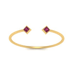 Load image into Gallery viewer, cuff-band-square-pink-sapphire-stacking-ring-in-yellow-gold-FD9402PRRGSADRPI-NL-YG.jpg
