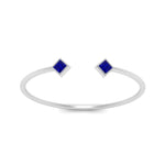 Load image into Gallery viewer, cuff-band-square-sapphire-stacking-ring-in-white-gold-FD9402PRRGSABL-NL-WG.jpg
