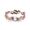 Load image into Gallery viewer, curve-bezel-set-vintage-black-diamond-band-in-rose-gold-FDEWB8346BGBLACK-NL-RG-GS