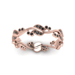 Load image into Gallery viewer, curve-bezel-set-vintage-black-diamond-band-in-rose-gold-FDEWB8346BGBLACK-NL-RG-GS
