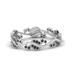 Load image into Gallery viewer, curve-bezel-set-vintage-black-diamond-band-in-white-gold-FDEWB8346BGBLACK-NL-WG-GS
