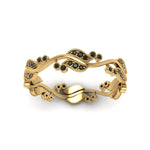 Load image into Gallery viewer, curve-bezel-set-vintage-black-diamond-band-in-yellow-gold-FDEWB8346BGBLACK-NL-YG-GS
