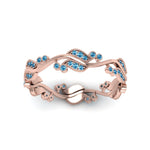 Load image into Gallery viewer, curve-bezel-set-vintage-blue-topaz-band-in-rose-gold-FDEWB8346BGICBLTO-NL-RG-GS
