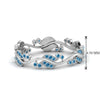 Load image into Gallery viewer, curve-bezel-set-vintage-blue-topaz-band-in-white-gold-FDEWB8346BGICBLTO-NL-WG-GS