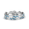 Load image into Gallery viewer, curve-bezel-set-vintage-blue-topaz-band-in-white-gold-FDEWB8346BGICBLTO-NL-WG-GS