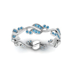 Load image into Gallery viewer, curve-bezel-set-vintage-blue-topaz-band-in-white-gold-FDEWB8346BGICBLTO-NL-WG-GS
