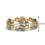 Load image into Gallery viewer, curve-bezel-set-vintage-blue-topaz-band-in-yellow-gold-FDEWB8346BGICBLTO-NL-YG-GS
