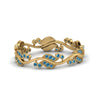 Load image into Gallery viewer, curve-bezel-set-vintage-blue-topaz-band-in-yellow-gold-FDEWB8346BGICBLTO-NL-YG-GS