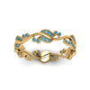 Load image into Gallery viewer, curve-bezel-set-vintage-blue-topaz-band-in-yellow-gold-FDEWB8346BGICBLTO-NL-YG-GS