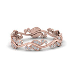Load image into Gallery viewer, curve-bezel-set-vintage-diamond-band-in-rose-gold-FDEWB8346B-NL-RG-GS
