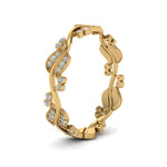 Load image into Gallery viewer, curve-bezel-set-vintage-diamond-band-in-yellow-gold-FDEWB8346B-NL-YG-GS
