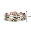 Load image into Gallery viewer, curve-bezel-set-vintage-emerald-band-in-rose-gold-FDEWB8346BGEMGR-NL-RG-GS