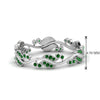 Load image into Gallery viewer, curve-bezel-set-vintage-emerald-band-in-white-gold-FDEWB8346BGEMGR-NL-WG-GS