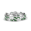Load image into Gallery viewer, curve-bezel-set-vintage-emerald-band-in-white-gold-FDEWB8346BGEMGR-NL-WG-GS