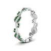Load image into Gallery viewer, curve-bezel-set-vintage-emerald-band-in-white-gold-FDEWB8346BGEMGR-NL-WG-GS