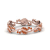 Load image into Gallery viewer, curve-bezel-set-vintage-orange-sapphire-band-in-rose-gold-FDEWB8346BGSAOR-NL-RG-GS