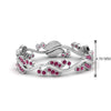 Load image into Gallery viewer, curve-bezel-set-vintage-pink-sapphire-band-in-white-gold-FDEWB8346BGSADRPI-NL-WG-GS
