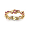 Load image into Gallery viewer, curve-bezel-set-vintage-pink-sapphire-band-in-yellow-gold-FDEWB8346BGSADRPI-NL-YG-GS