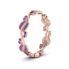 Load image into Gallery viewer, curve-bezel-set-vintage-purple-topaz-band-in-rose-gold-FDEWB8346BGVITO-NL-RG-GS