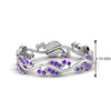 Load image into Gallery viewer, curve-bezel-set-vintage-purple-topaz-band-in-white-gold-FDEWB8346BGVITO-NL-WG-GS