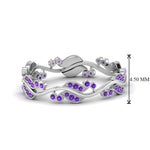 Load image into Gallery viewer, curve-bezel-set-vintage-purple-topaz-band-in-white-gold-FDEWB8346BGVITO-NL-WG-GS
