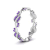 Load image into Gallery viewer, curve-bezel-set-vintage-purple-topaz-band-in-white-gold-FDEWB8346BGVITO-NL-WG-GS
